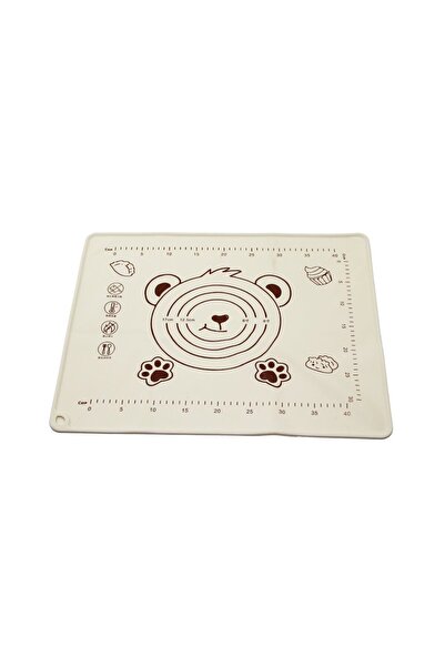 Fırsatkolik Rectangular 40X50Cm Colorful Silicone Dough Mat with Scale Drawin...