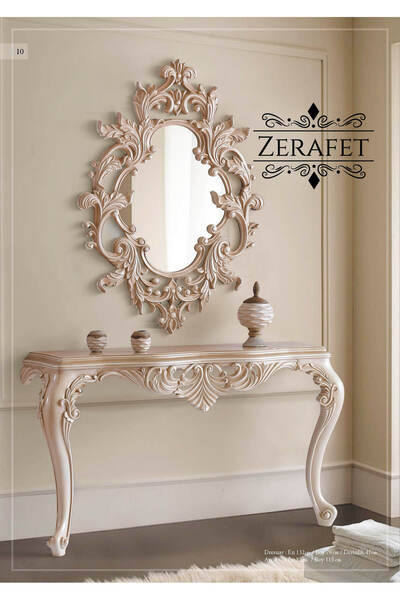 Dekordelisi Antik Avantgarde Luxury Mobilya Zerafet Dresuar & Ayna Poliüretan...