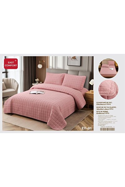 ANATOLIATEKSTILE Set Lenjerie de Pat din Bumbac Premium, 4 Piese