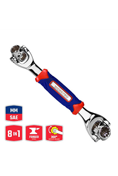 Workpro Wp272018 8 in 1 Articulated Multi-Function Professional Socket Wrench