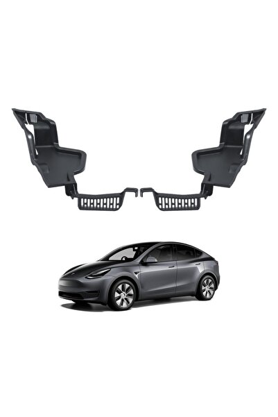 TESLA Model Y Ön Kaput İçi Su Kılavuz Kanalı - Siyah - 2 Adet Set