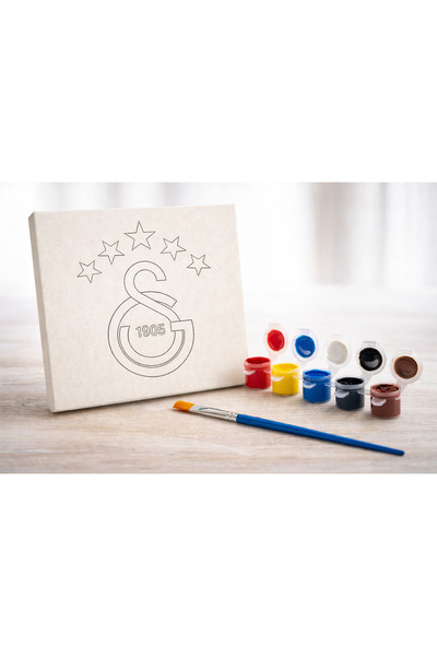 KONTEF Baskılı Tuval Ve Boyama Seti