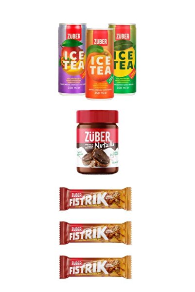 Züber Dating Package - Nutzilla X1, Pistachio X3, Ice Tea X3 (Lemon, Peach, T...
