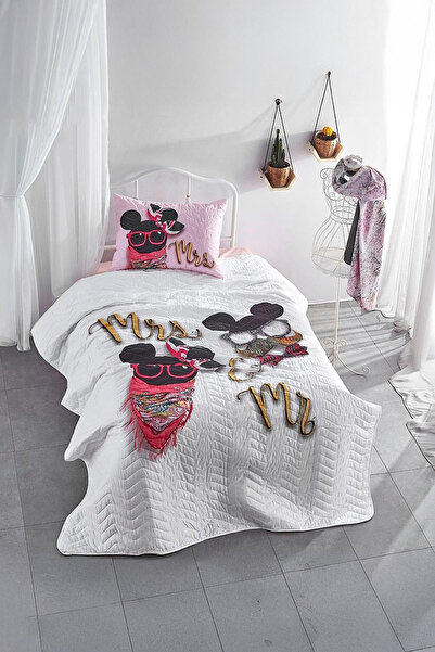 Club Cotton طقم غطاء سرير مفرد بنقشة الخشخاش