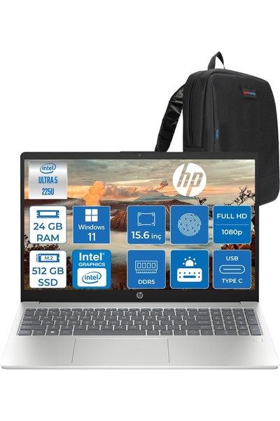 HP Laptop Aı 15-FD2020NT Ultra 5 225U 24GB 512GBSSD 15,6") 300 Nit, WIN11HOME...
