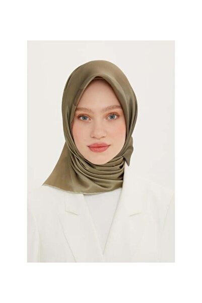 Armine Eșarfă de mătase Nostalji Tivil IST 8737-37 cu model floral verde