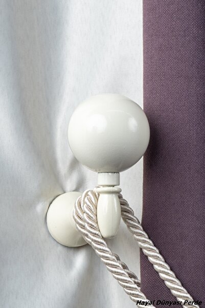 Hayal Dünyası Perde Aksesuarları Ahşap Fon Perde Duvar Bağlama Aparatı (renso)