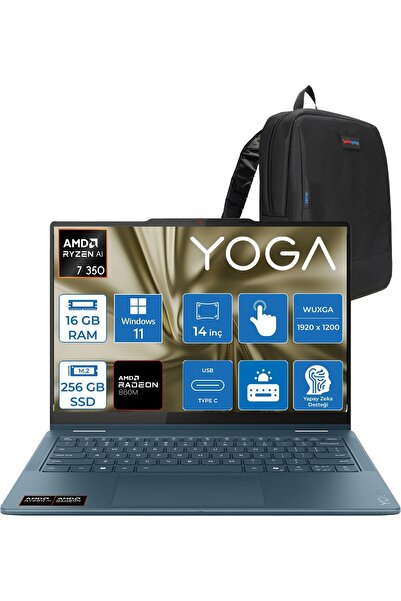 LENOVO Yoga7 2-In-1 14AKP10 Ryzen 7 350 16GB 256GBSSD 14" 600NIT Touch WIN11H...