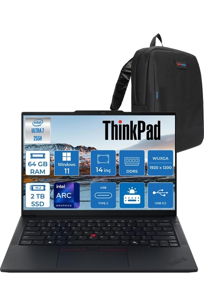 LENOVO Thinkpad E14 G7 Ultra 7 255H Aı 64GB 2tb SSD 14" WIN11PRO Taşınabilir ...