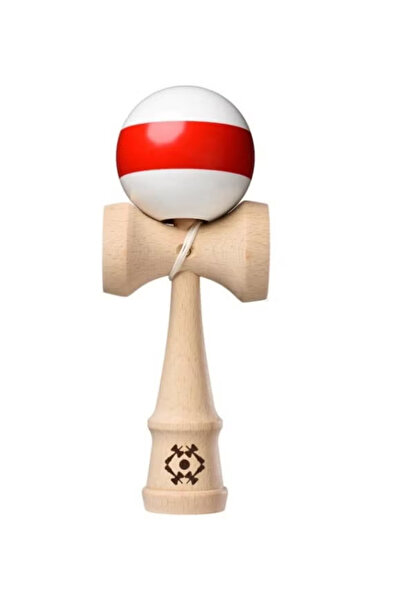 Kendama USA Tribute White with Red Single Stripe