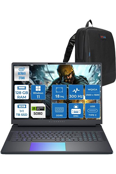 Dell Alienware 18 AA18250 Ultra 9 275HX 128GB 1TBSSD+1TBSSD 16GB/RTX5080 18" ...