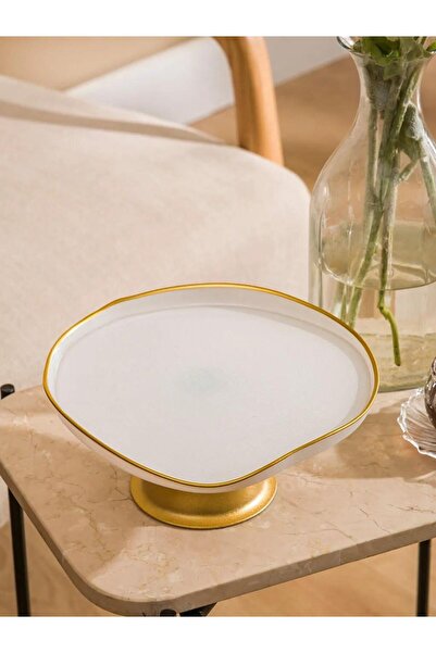 LC Waikiki Asimetrik Kenar Detaylı Ayaklı Sunumluk 21 Cm (S6)