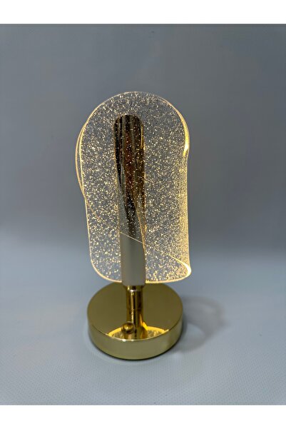 Gift housee Gold Detaylı LED Dekoratif Masa Lambası – Modern Tasarım Gece Lam...