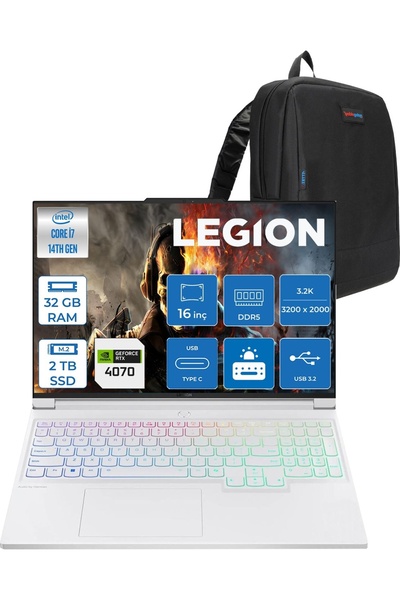 LENOVO Legion 7 16IRX9 I7 14700HX 32GB Ddr5 2tb SSD FDOS RTX4070 8gb 16 Inç 3...