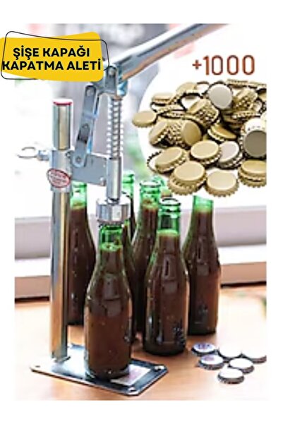 Macrostar Soda Gazoz Kapağı Kapatma Makinesi Şişe Kapatma Aleti ( 1000 Adet K...