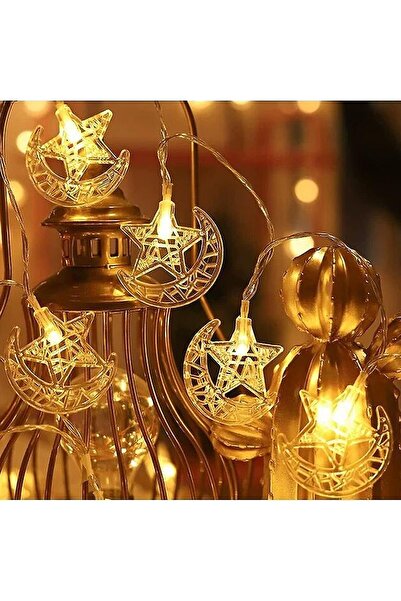 Generic Ramadan decorative string lights, crescent and star design - 3 meters...