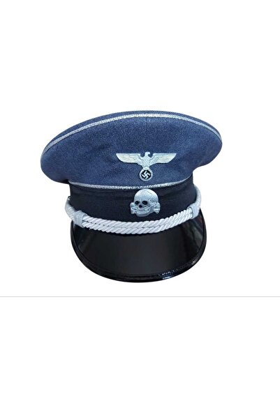 kho military design Koyu Gri Renk Ww2 Alman Genel SS General Siperli Şapka Un...