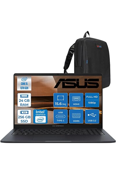 ASUS Expertbook B1 B1503CVA-S75437 I5-13420H 24GB 256GB SSD 15.6"fhd FDOS S75...
