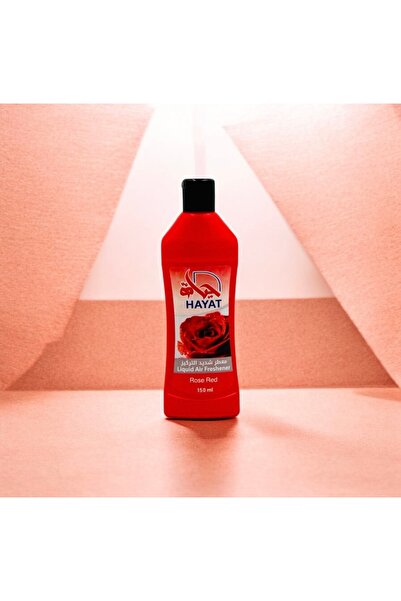 Hayat معطر جو سائل، برائحة الورد، مزيل روائح المرحاض، عطر يدوم طويلاً، 150 مل