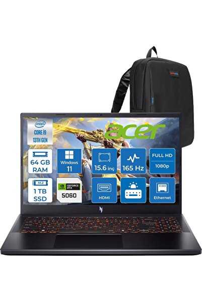 ACER Nitro V15 ANV15-52-91EQ I9 13900H 64GB 1tbSSD RTX5060 8gb W11HOME 15,6" ...