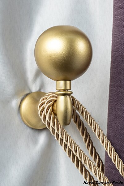 Hayal Dünyası Perde Aksesuarları Ahşap Fon Perde Duvar Bağlama Aparatı (renso)