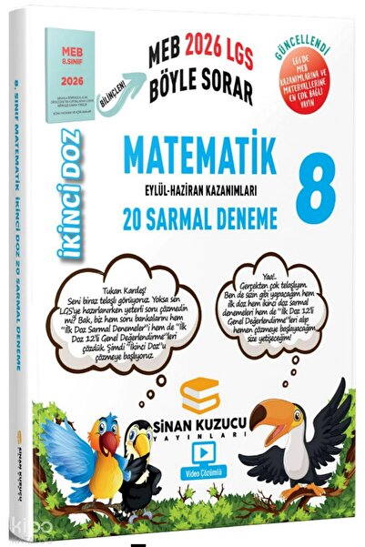 Kapadokya Yayınları 2026 8. Sınıf Matematik İkinci Doz Sarmal Branş Denemeler...