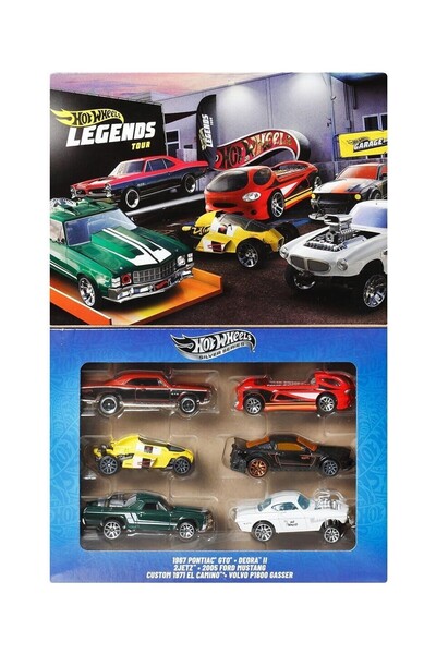 HOT WHEELS Toy Legend Themed Multiple Cars 6-Piece Car Set Jby78
