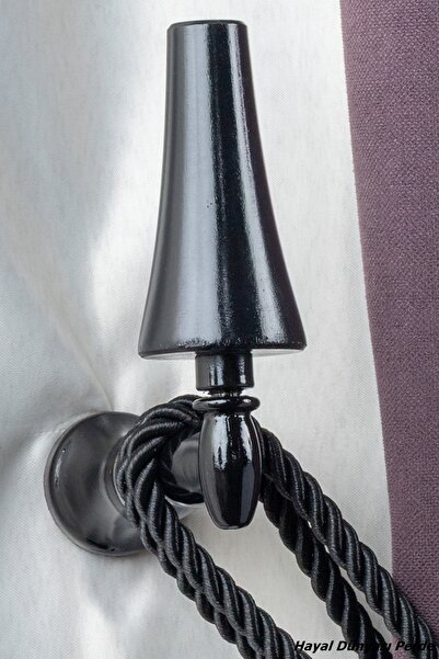 Hayal Dünyası Perde Aksesuarları Ahşap Fon Perde Duvar Bağlama Aparatı (renso)