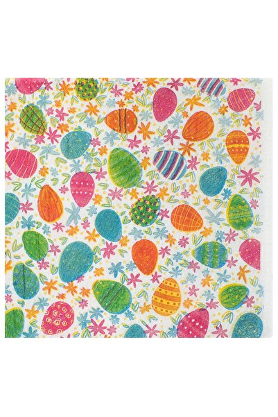 OEM White 1-Ply Table Napkins with Patterned 33x33cm - 80pcs