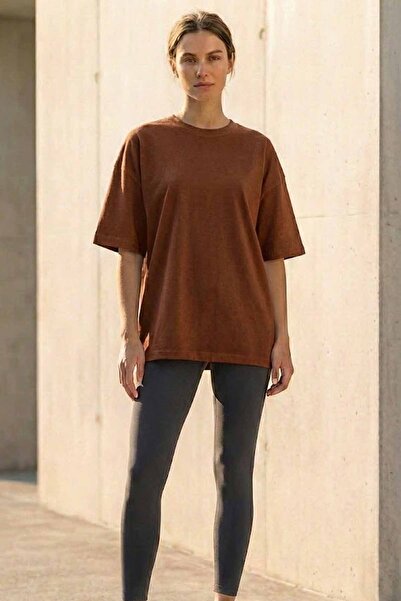 rekor sports Γυναικείο μπλουζάκι oversize 100% βαμβακερό casual