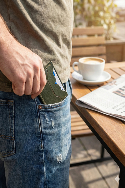OTOHOUSSE Genuine Leather Wallet Card Holder