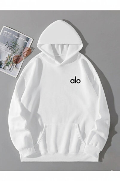 Bozz&Bozz Collection Unisex Oversized Ola Yoga Printed 3 İplik Ş Fleece-Lined...