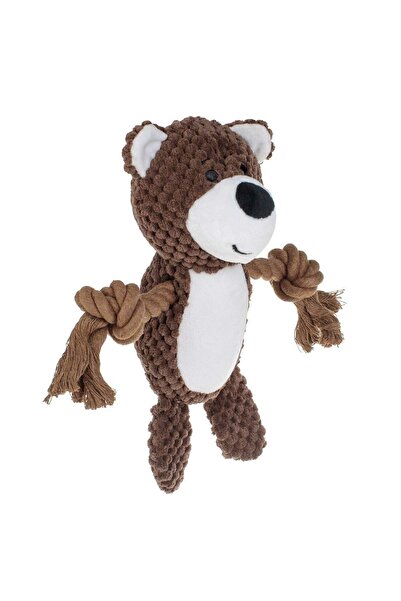 OEM Brown Squirrel Toy with String for Dogs 10x24cm