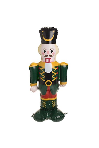 OEM Figurina Gonflabila de Craciun Soldat din Spargatorul de Nuci cu Costum V...