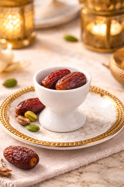 Beige & Stone Seramik Hurmalık & Lokum Sunum Tabağı – Ramazan Özel