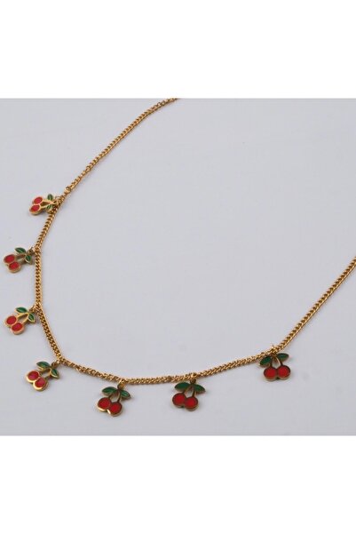 FİYONK ACCESSORY Çocuk kiraz kolye