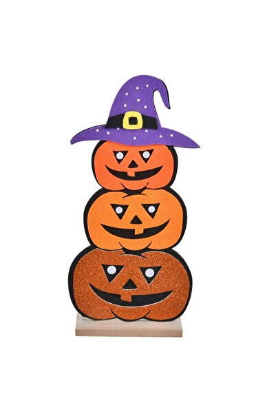 OEM Decoratiune din Pasla Dovleci de Halloween 14x29cm
