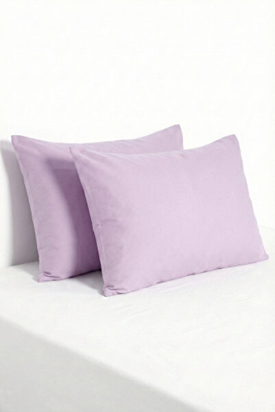 Meslina Home 2 Li Fermuarlı Pamuklu Yastık Kılıfı 50x70 cm Yastık Kılıfı Seti