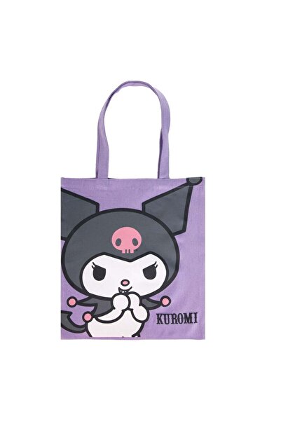 OEM Lilac Textile Bag with Kuromi Pattern 33x37cm