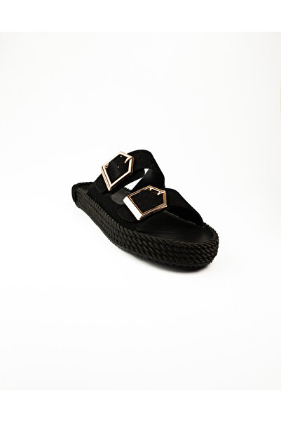 BABALİ Miss Park Moda 46 Slippers with Buckle for Women