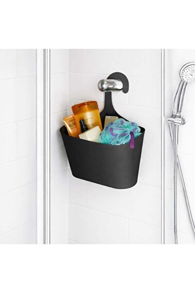 OEM Gray Bathroom Organizer Basket 27.4x11.4x19cm