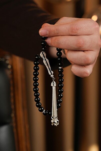 dergah tesbih Oltu Stone Metal Design Globe Model Prayer Beads