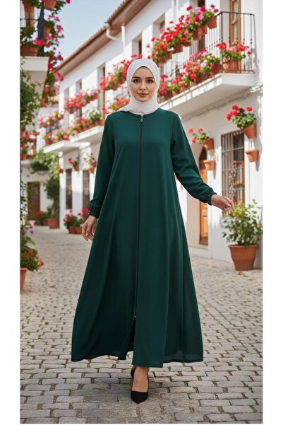 new ats Zippered Mevlana Tesettür Ferace