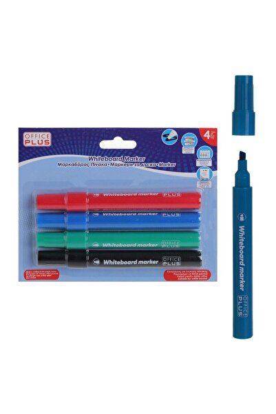 OEM Red Green Blue & Black Whiteboard Markers Set - 4pcs