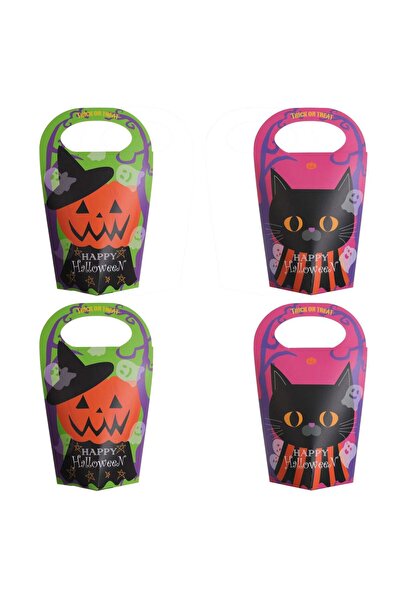 OEM Set Cutii pentru Dulciuri cu Model Dovleci Pisici de Halloween 6,5x6,5x16...