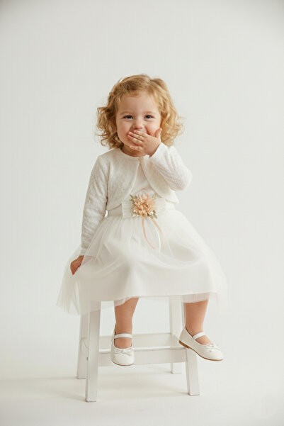 s.t. sebat tekstil Rochie Tutu cu Motiv Floral și Bolero pentru Fetițe