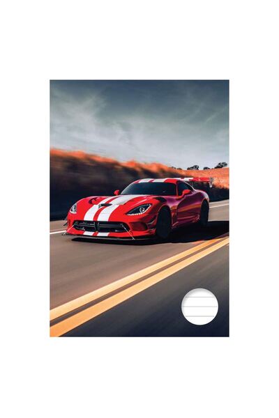 OEM A5 Dictando Notebook Race Car Pattern Cover - 80 Sheets
