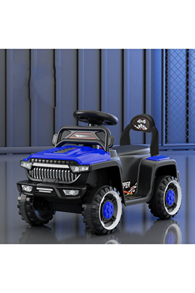 Toybox Kids Electric Ride-On Jeep, 6V 4.5AH Battery with LED Lights & Music, ...