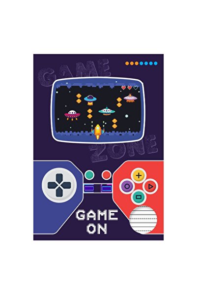 OEM Caiet A5 de Tip 2 Coperta Albastra cu Model Game - 40File