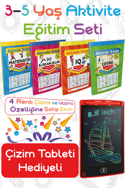 Nobel Akademik Yayıncılık 3 – 5 Yaş Çocuklar İçin Etkinlik ve Aktivite Kitapl...